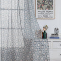 Wholesale Custom Printed Sheer Voile Fabric Curtains Grommet Top with Pocket Lace for Bedroom Outdoor Blackout Decoration