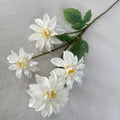 Multicolor-white Modern Style Artificial Flower Wedding Decoration 4 Heads Dahlia