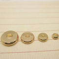 High Quality 24K Triple Gold Plated Wheel Spacer Beads Brass Flat Rondelle Beads for Making Bracelet Jewelry