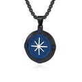 New Arrived 18k Gold Plated Compass Pendant Necklace Fashion Clavicle Chain Stainless Steel Jewelry Wholesale