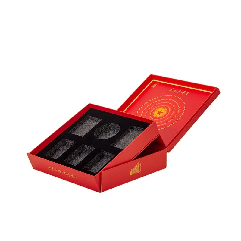 Custom Printed logo Luxury Design Double Layered Door Drawer Jewelry Skincare Cosmetics Empty Gift High-end Packaging Paper Box