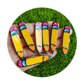 100Pcs/Lot Mini Yellow Pink Blue Color Resin Pencil Charms Pendant Dangles for Earrings Bracelets Necklaces Jewelry Making DIY