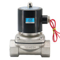 2S Series 1-1/4 Inch Stainless Steel High Pressure Solenoid Valve Electric Normally Closed Water Solenoid Valve 2S350-35