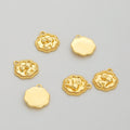 18K Gold Plated Brass Pendants Chinese Style Pendant New Animal Pendant for Jewelry Finding