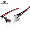 ROCKBROS Photochromic Bicycle Accessories Outdoor Sports Sunglasses for Fishing and Cycling Polarized with Transparent Lens