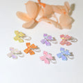 Women's Candy Color Resin Heart Earrings Pearl Korean/Japanese Style Multi-Color Bow Cute Flower Pattern Stud Earrings Wholesale