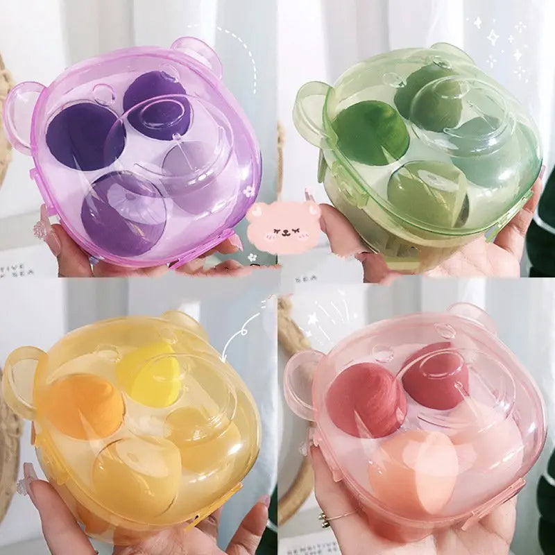 Yue 4PCS Makeup Sponge Wholesale Makeup Sponge Beauty Egg Cosmetic Puff Foundation Powder Sponge Eco-Friendly Beauty Tool