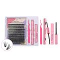 Handmade Private Label DIY Lash Extension Kit DIY Cluster Lashes Kit Eyelash Cluster Kit Perfect Volume