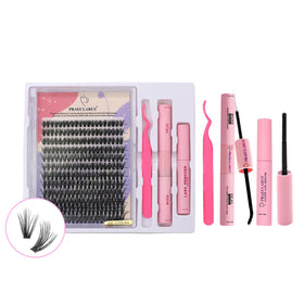 Handmade Private Label DIY Lash Extension Kit DIY Cluster Lashes Kit Eyelash Cluster Kit Perfect Volume