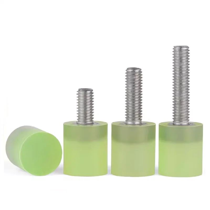 Polyurethane Rubber Damper Coated Stainless Steel Screw Bolt Anti-Vibration Shock Absorber Metric M3-M16 Wear Resistant Fine