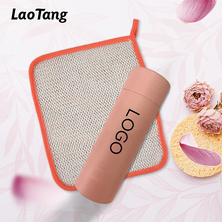 Exfoliating Face Body Wash Cloths Towel Two Side Soft Weave Bath Cloth Exfoliating Scrubbing Massage Bath Cloth