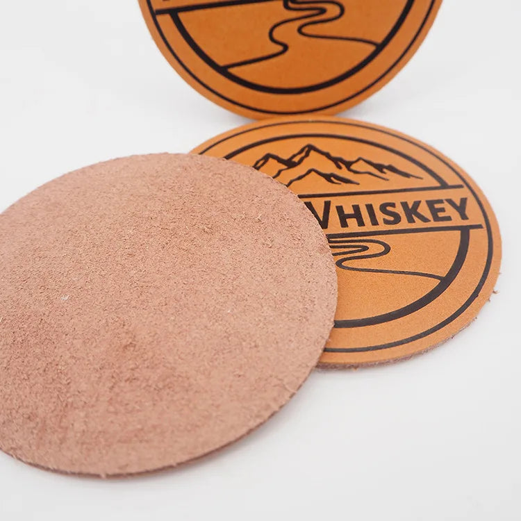 Custom Woven Patch Leather Logo Patch Iron on Embroidered Patches