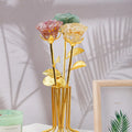 New Arrivals Hand Carved Gemstone Ornaments Natural Crystal Drop Glue Roses Flowers