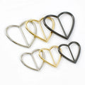 Meetee BF919 20-40mm Handbag Hardware Accessories Adjuster Multi Color Tri-Glide Slider Belt Alloy Heart Decoration Pin Buckles