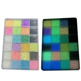 Bulk Bag Wholesale 3mm Colorful Glow in the Dark Glass Seed Beads for Craft Jewelry Making