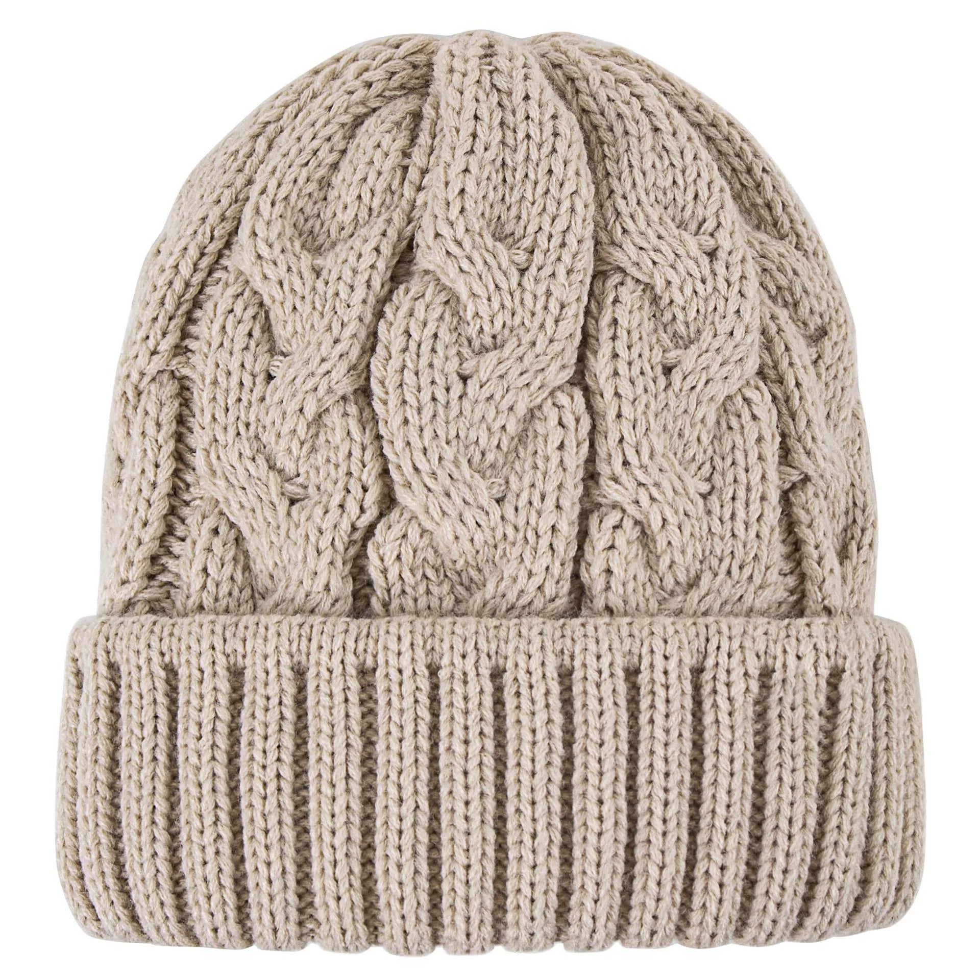 European American Style Winter Warm Knitted Hat Free Size Solid Color Printed Pattern Acrylic Fabric Common Design