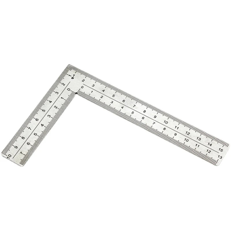 Stainless Steel Measuring square with Wide Base Woodworking Precision Ruler Thickened High Precision Turning Rule