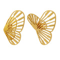 2022 Summer Fashion New Stainless Steel 18K Gold Temperament Light Luxury Personality Unique Creative butterfly Earrings