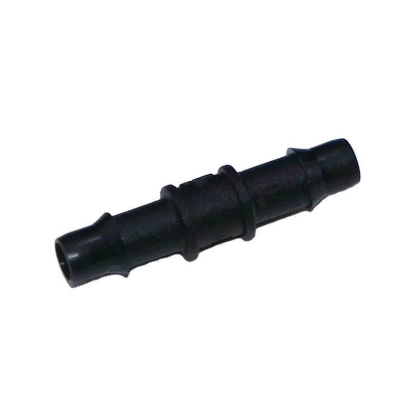 JU 5/32 Inch 4mm Barbed Straight Coupling Adapter Plastic Equal Pipe Connector 2 Ways Ink Tube Connector