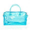 Custom Blue  Light Gym PVC Candy Casual Messenger Crossbody Mountain Design Waterproof Outdoor Travel  Sport Bag for Men Women