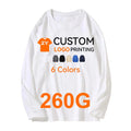 ZYtshirt 260g Wholesale  Customized Heavy Cotton t Shirt  Custom logo  Printed Tee Oversized Long Sleeve Tshirt