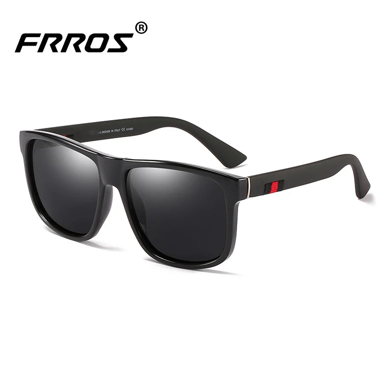 DUBERY Designer Shades Polarized Sunglasses Unisex  UV400 Fashion Retro TAC Lenses PC Frame /Yellow/Red/Blue Sunglasses