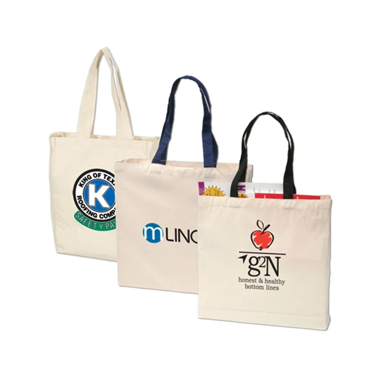 New New Fashion Design Custom Logo Cotton Handles Tote Bag Printed Canvas Tote Shoulder Bags