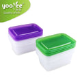 Rectangular Shape Large Size 4pcs Set Plastic Food Container