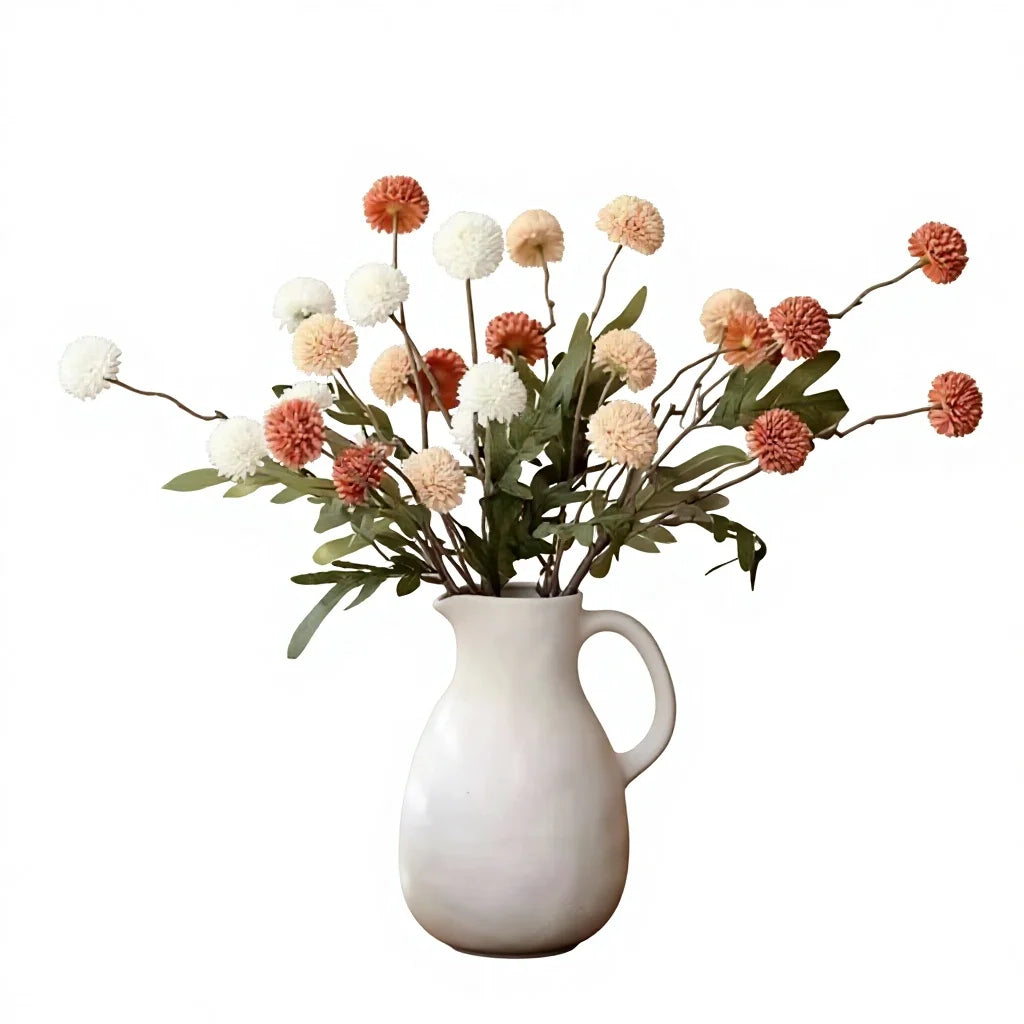Neutral White Porcelain Matte Texture Modern Classic Vase for Wabi Sabi Home Decor and Garden Rustic Centerpiece