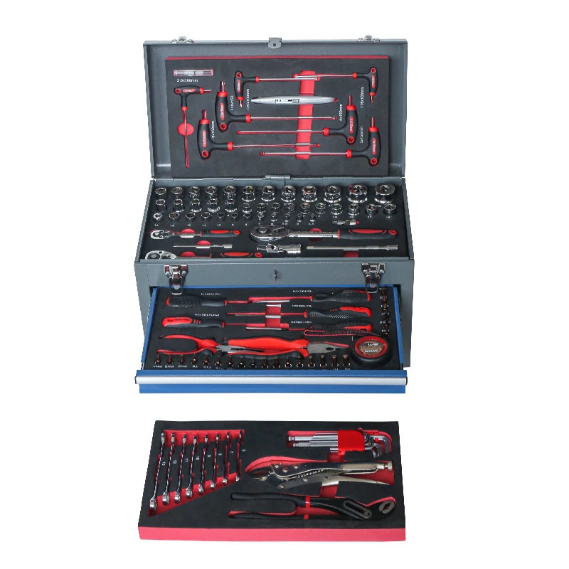2024 New Design JMST 121 Pcs Hand Tools Set Hard Case CE Certified for Auto Repair & Household Use OEM Accepted