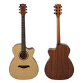 Chinese Best Brand Aiersi 40 Inch OM Acoustic Guitar Spruce Top Mahogany Body Custom logo Cutaway String Musical Instrument