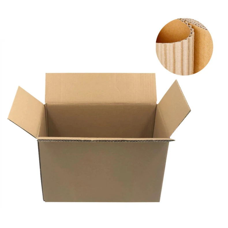 Factory Carton Rectangular Postal Carton Wholesale Kraft Paper Five Layer Thickened and Hard Packaging Box