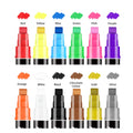 Colored Marker Pens Plastic Pp Paint Permanent Marker Pens Black Acrylic Color Marker Pen for Cd Shoes