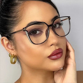 New Classic square Luxury Glasses Women Fashion Ins Anti Blue Light Glasses Custom logo Wholesale High Quality Trend Eyewear
