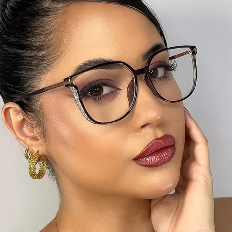 New Classic square Luxury Glasses Women Fashion Ins Anti Blue Light Glasses Custom logo Wholesale High Quality Trend Eyewear