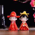 New Tang Costume Couples Doll Wedding Cake Decoration Chinese Style Antique Lovers Figurine