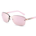 FHD16351 PC Luxury Fashion Designer Square Rimless Sunglasses for Women