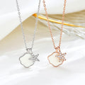 Personality 925 Sterling Silver Link Chain Starfish Star Pendant Necklace for Women-Wedding Gift