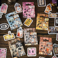 46 Stickers Per Box Old Metal Code Series Vintage Handbook Material Decorative Stickers