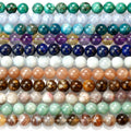 8mm AAA Top Quality Natural Stone Semi Precious Gemstone Crystal Blue Lace Agate Ametrine Emerald Round Beads for Bracelet