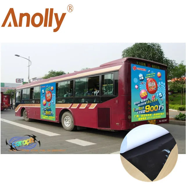 Anolly clever Printable Adhesive Matte Black Back Car Wrap Vinyl Sticker Roll Self Adhesive Vinyl