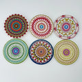 Unglazed Ceramic Coasters UV Printing Wholesale Holder Available Round 10.3cm Coasters for Souvenir Gifts
