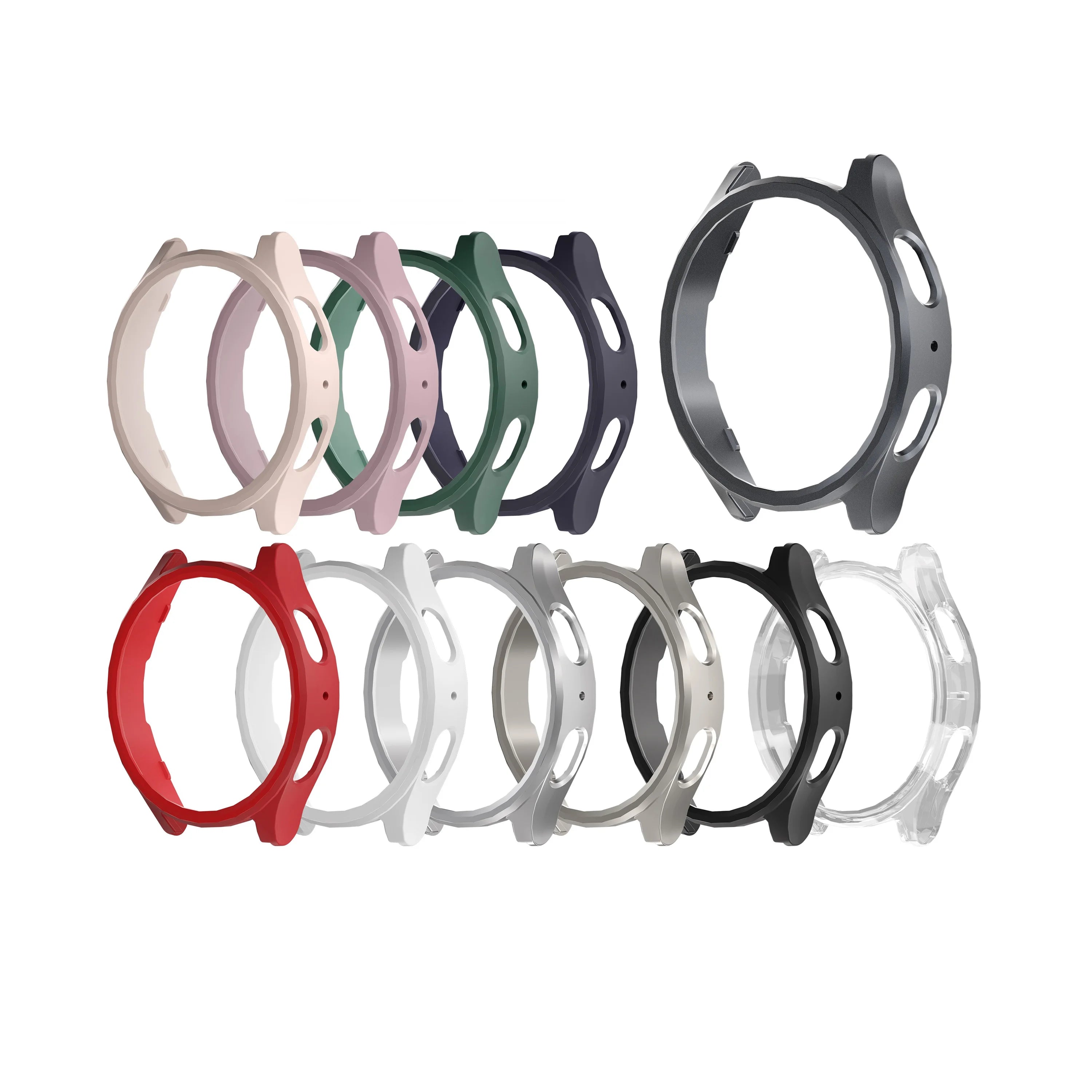 ShanHai Watch Case for Samsung Galaxy Watch 7 40mm 44mm Screen Protector PC Bumper All-Around for Galaxy Watch 7 Ultra Cover
