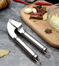 Stainless Steel Manual Garlic Paste Press Clip Metal Garlic Mincer Crusher for Cooking Use