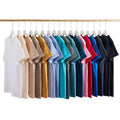 High Quality Men and Women Solid Plain Blank T Shirt 220G Heavy 100% Pure Cotton Short Sleeve T-shirt
