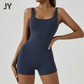 JY New Clothing One Pieces Solid Color Tight Sleeveless Undershirt Jumpsuit Sports Fitness Running One-piece Yoga Women Clothing