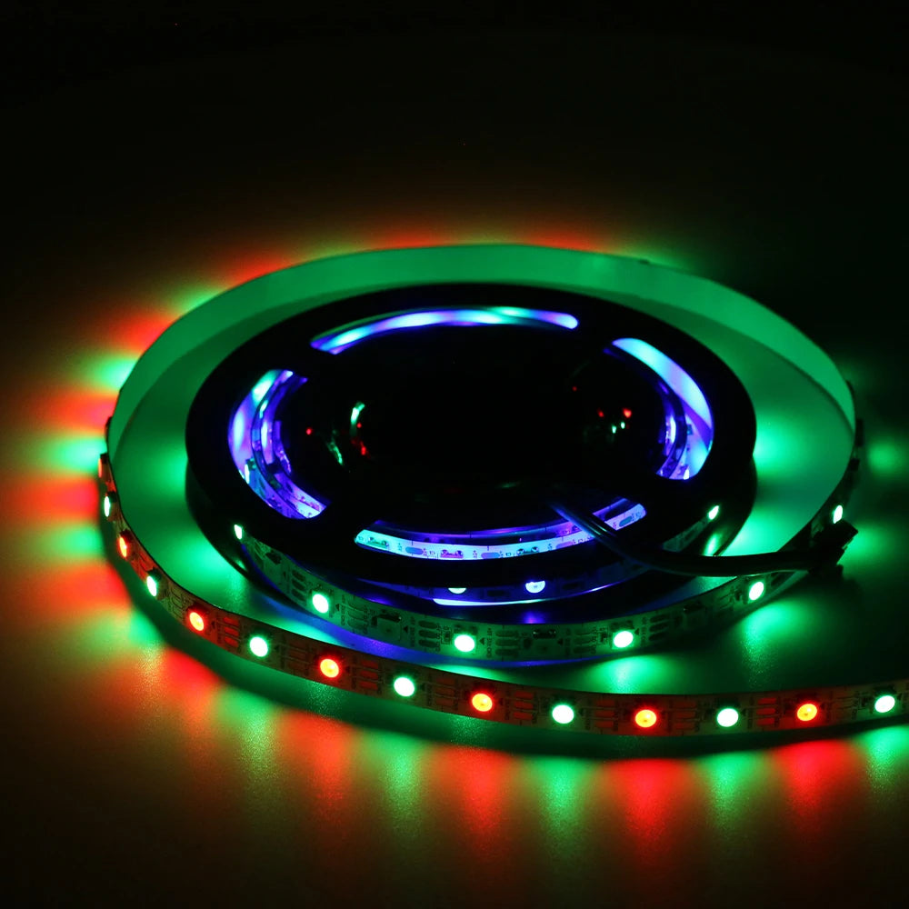 CE ROSH Magic 60LEDS SK6812 5050RGB LED Strip IP20 5V 10mmPCB RGB Landscape Dimmable Strip Lights