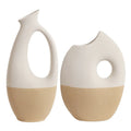 Maca Nordic Design Ceramic Frosted Vase Oblique Mouth Fish Feature Creative Flower Container for Home Decor Matt Glaze Wholesale
