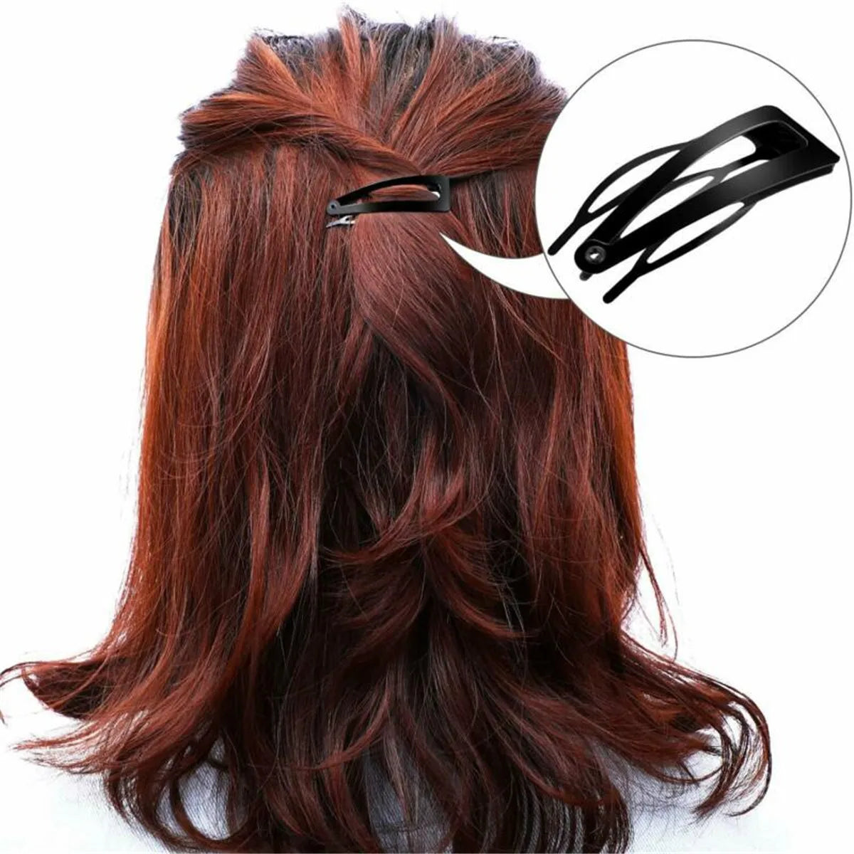 Double-grip Hair Clips Metal Snap Barrettes Clips Women Girls Kids Styling Tools Jewelry