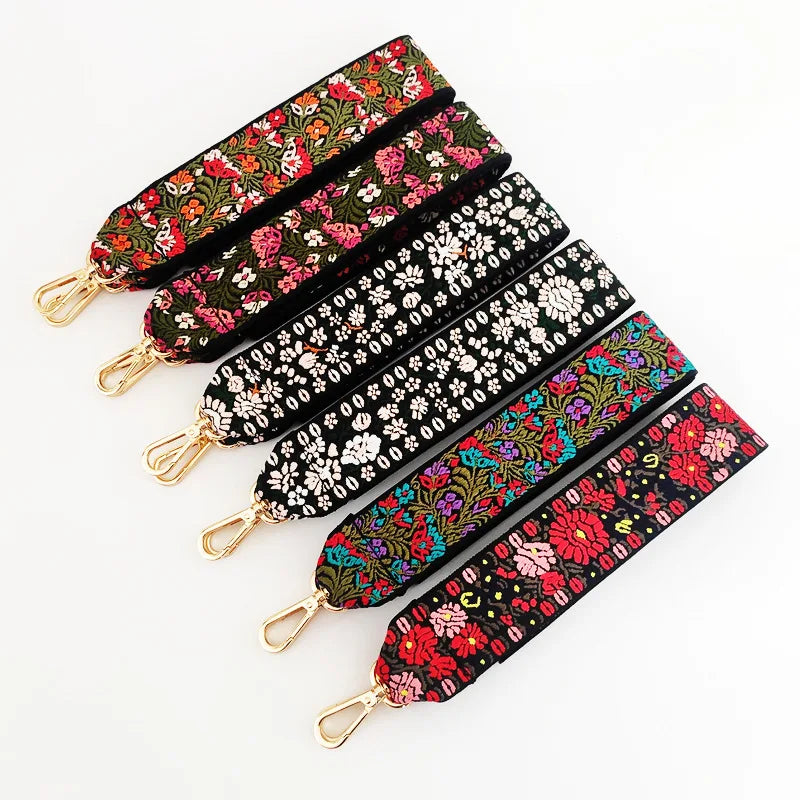 Deepeel BF157 5cm Handbag Accessories Purse Strap Single Shoulder Embroidered Wide Bag Straps